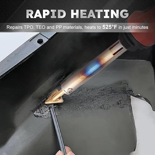 Miniatura 9 de Soldador de plástico, kit de soldadura de plástico de 110 V100 W, kit de soldador de reparación de parachoques, herramienta de soldadura de plástico