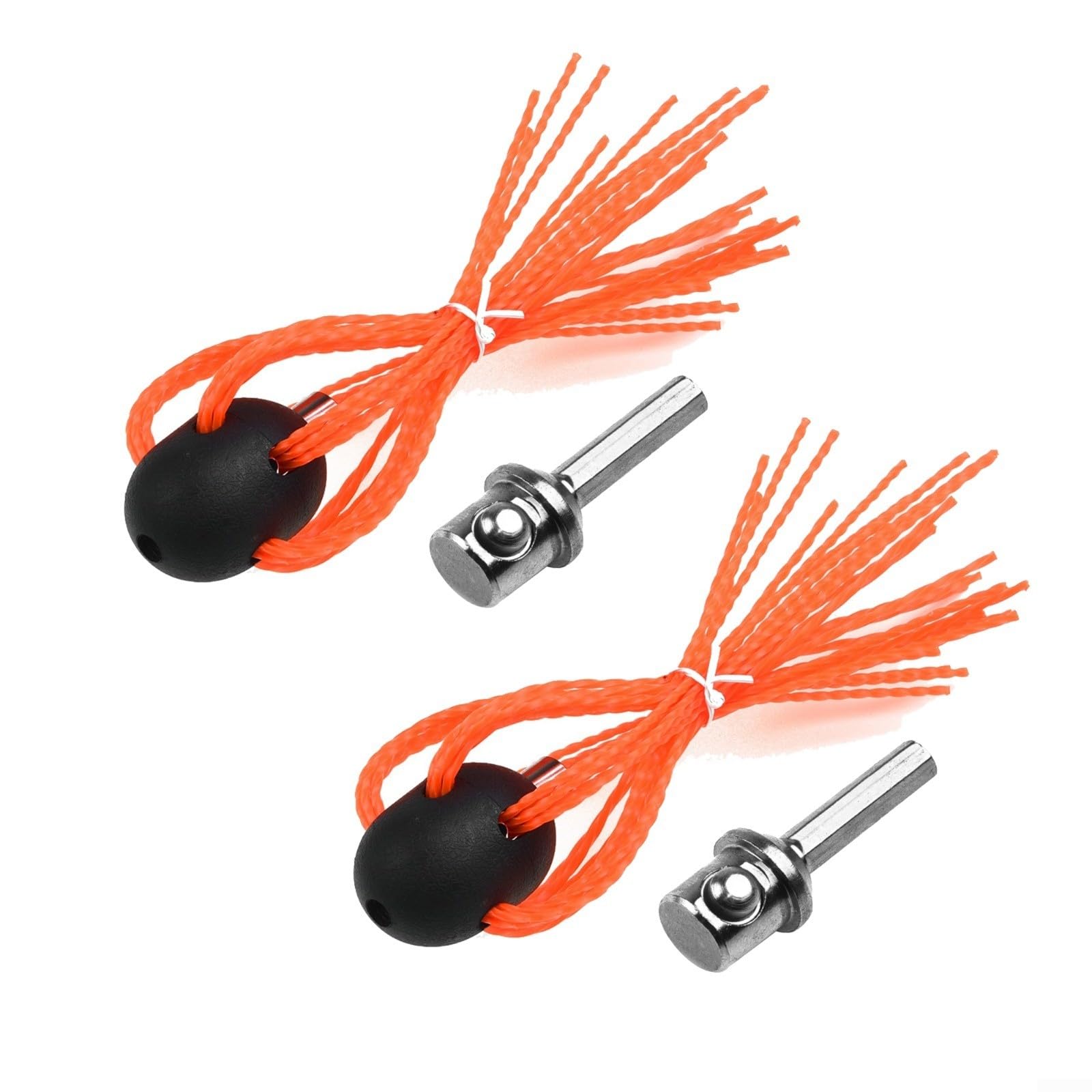 for Puupaa Chimney Cleaning Brush Kit, Brush Head Chimney Sweeping Brush Duct Vent Cleaning Rotary Sweep DIY Set with Connector(2 Set)
