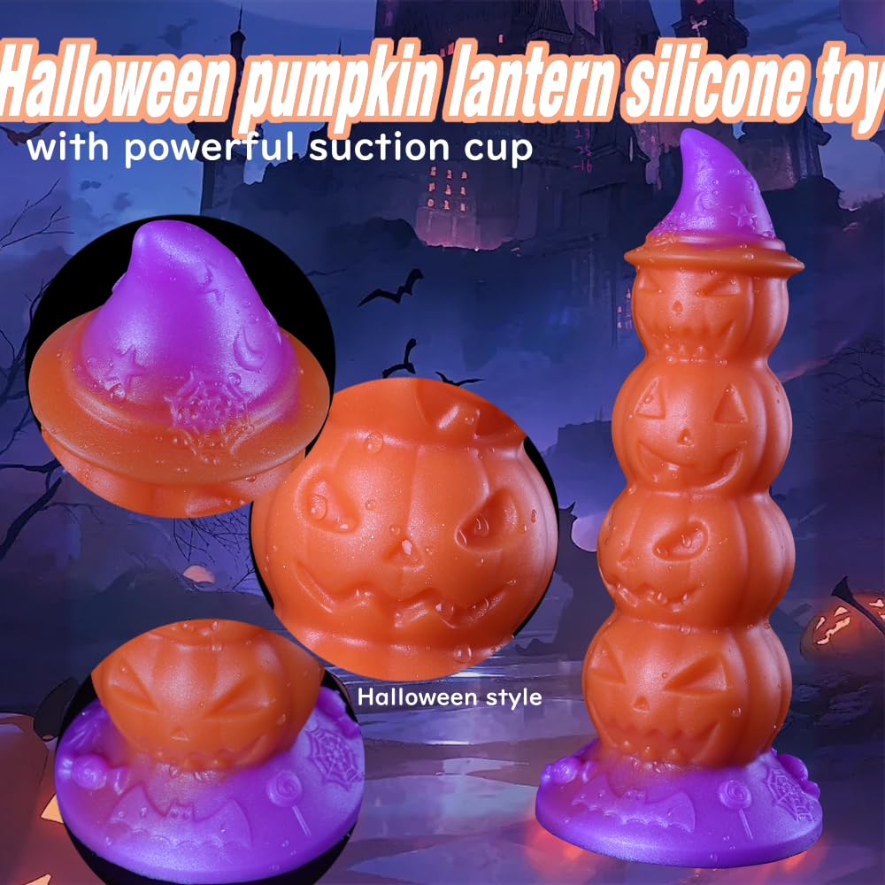 Amazon.com: 9.84in Magic Pumpkin Huge Fantasy Dildo, Realistic Glow  Silicone Anal Plug with Strong Suction Cup, Huge Thick Dildos for Women,  Anal Plug Dildo Prostate Massager Adult Sex Toy for Women Men