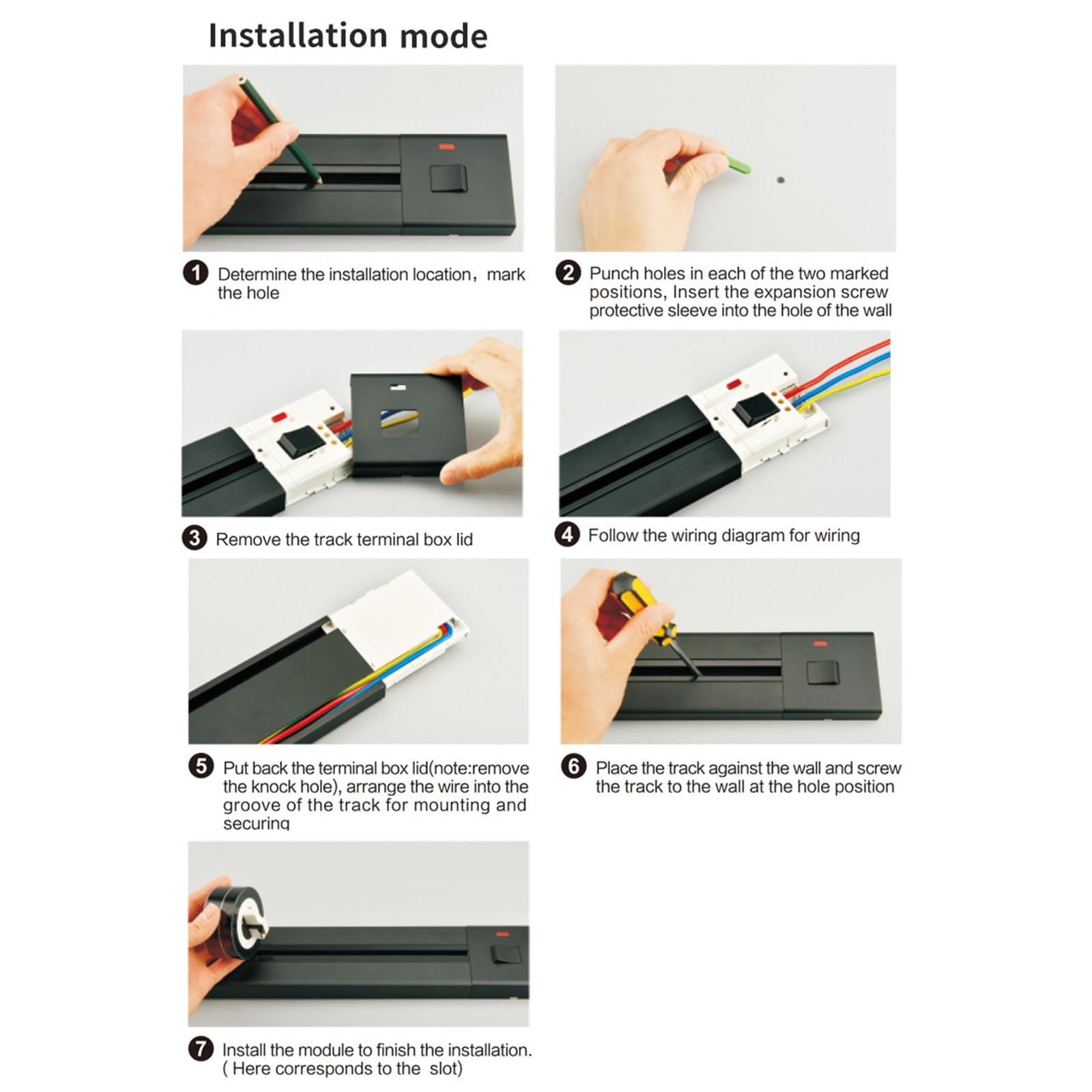 Enchufe de pista eléctrico, enchufe de extensión montado en la pared de superficie, adaptadores de riel deslizante, enchufes para oficina, hogar, cocina,60cm