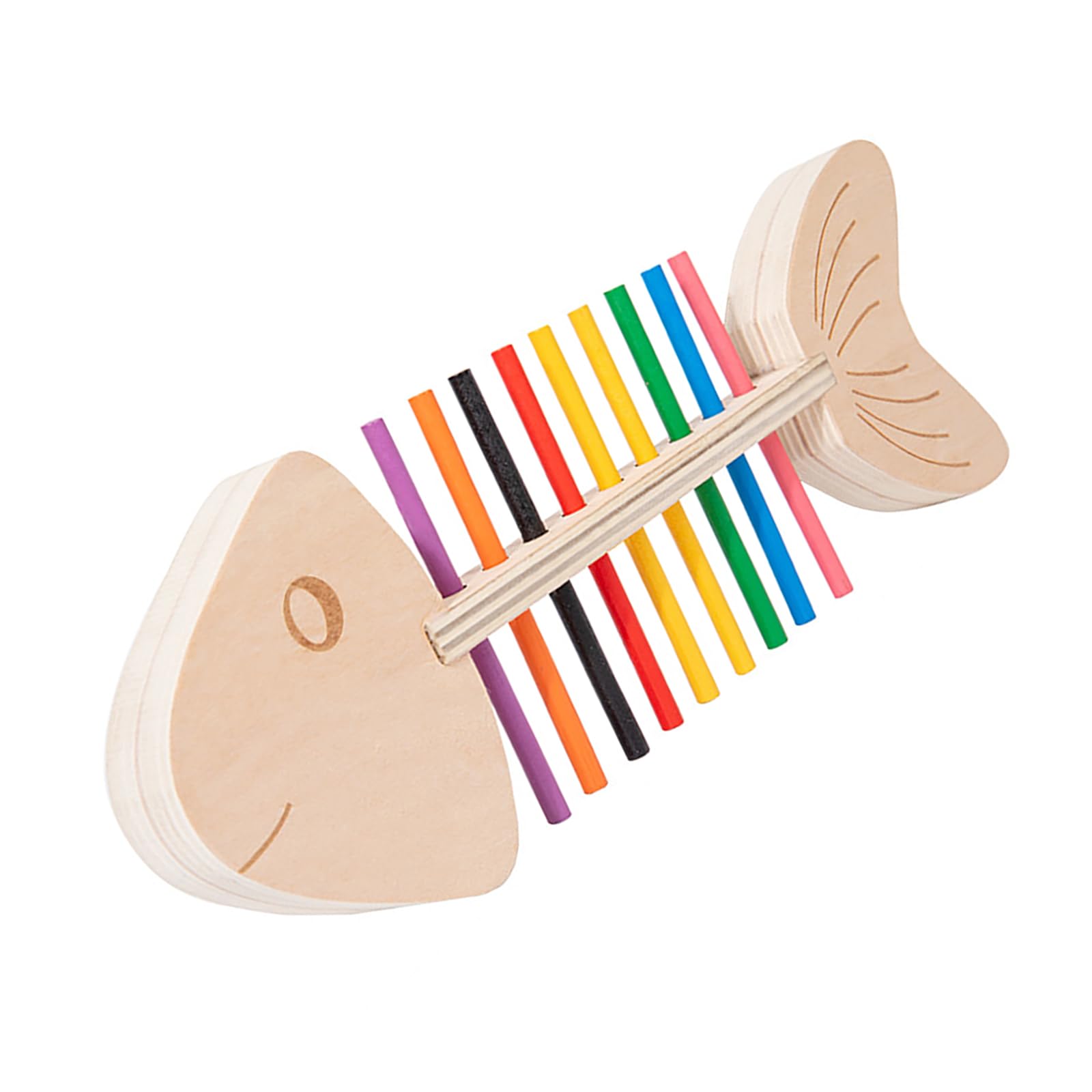 Rainbow Fish Bone Puzzle Game Toy For Preschoolers Stimulating Development And Color Cognition Ability For Child Cognitive Development Toy