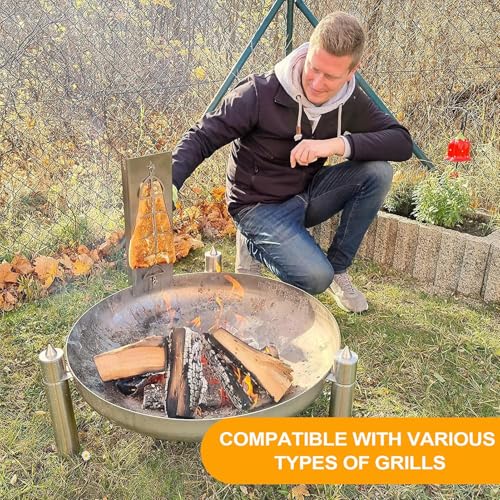 Support de cuisson pour saumon flambé avec grille plate lisse