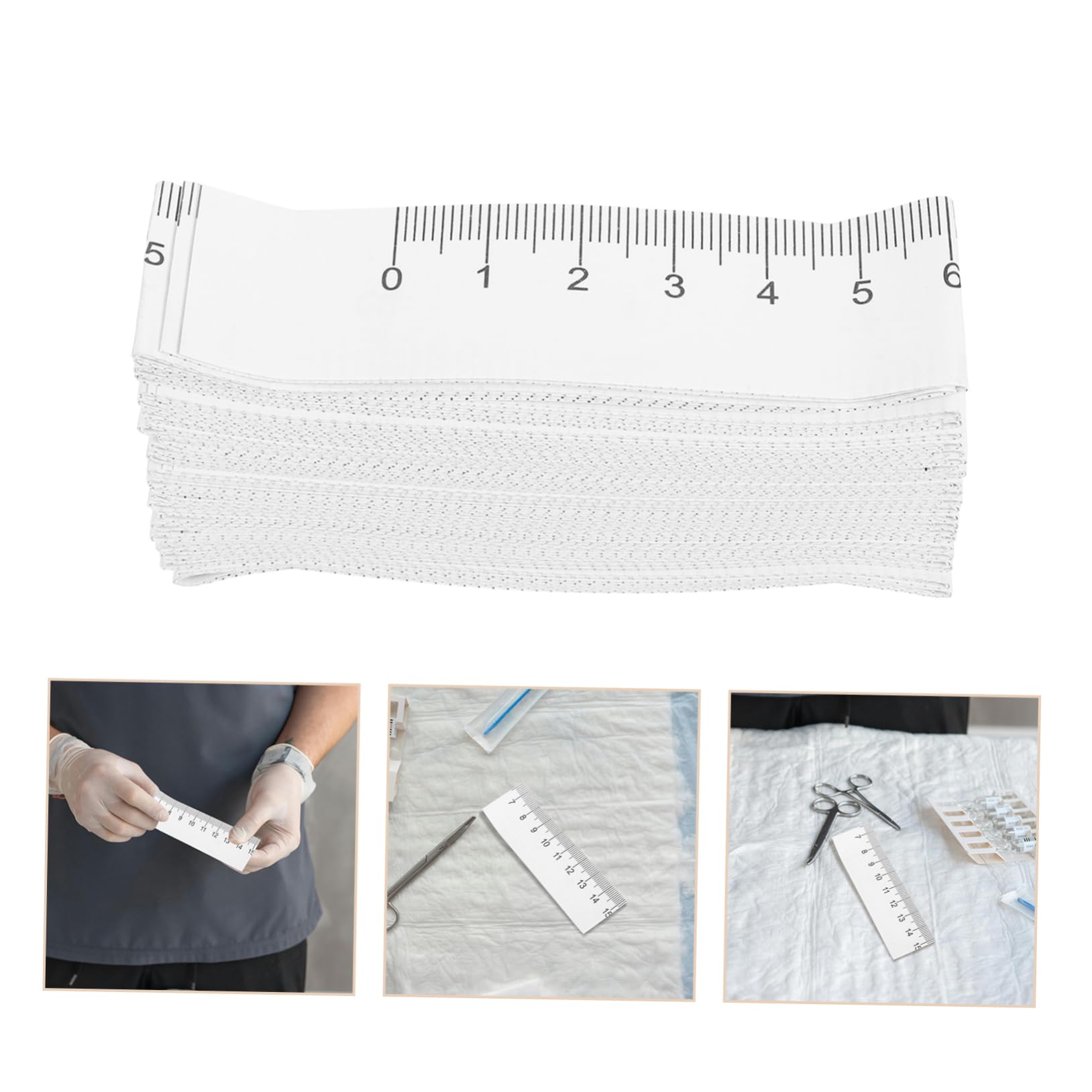 Tofficu 10 Set Di Nastro Biadesivo Resistente Confezione Da 50 Pezzi Nastro Di Carta Per Misurazione Righello Di Misurazione Per Il Corpo Del Bambino 100 Pezzi * 10