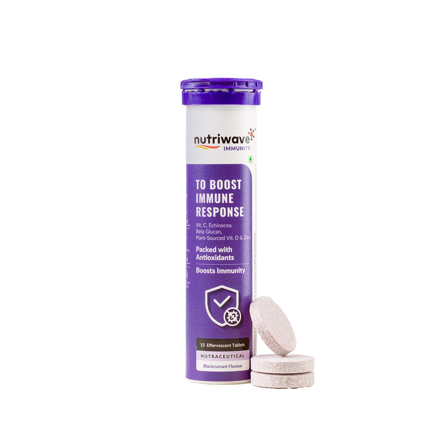 Immunity Booster for Men & Women |Vitamin C, Amla, Plant-Based Vitamin D, Zinc, Echinacea & Beta Glucan | Immunity Support Effervescent Tablets|Blackcurrant Flavour,15 Tablets-image-15