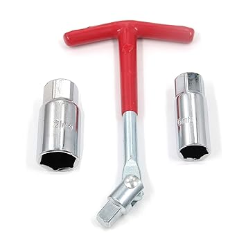 Mironey T-handle Universal Spark Plug Tool Socket Universal Joint Spark Plug Wrench 5/8