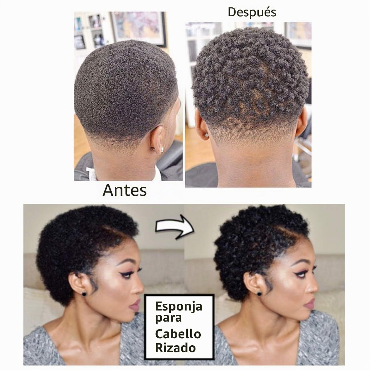 JZK 2 cepillos de esponja de doble cara para cabello rizado afro herramienta de peluquería para los rizos torcer bobina afro rastas estilo de pelo