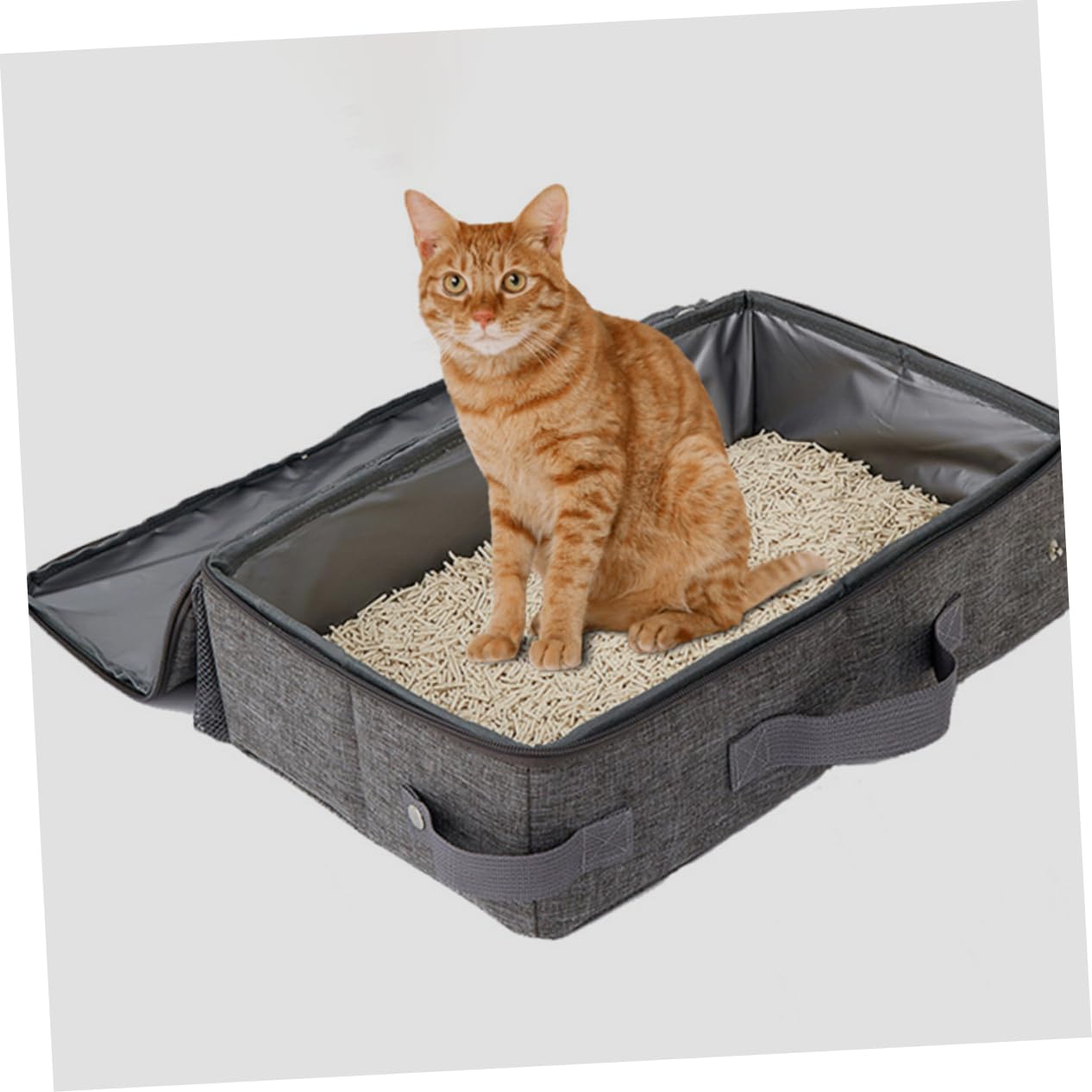 BESPORTBLE Coperchio per Lettiera per Gatti Extra Large Portatile da Viaggio Contenitore per Lettiera Portatile