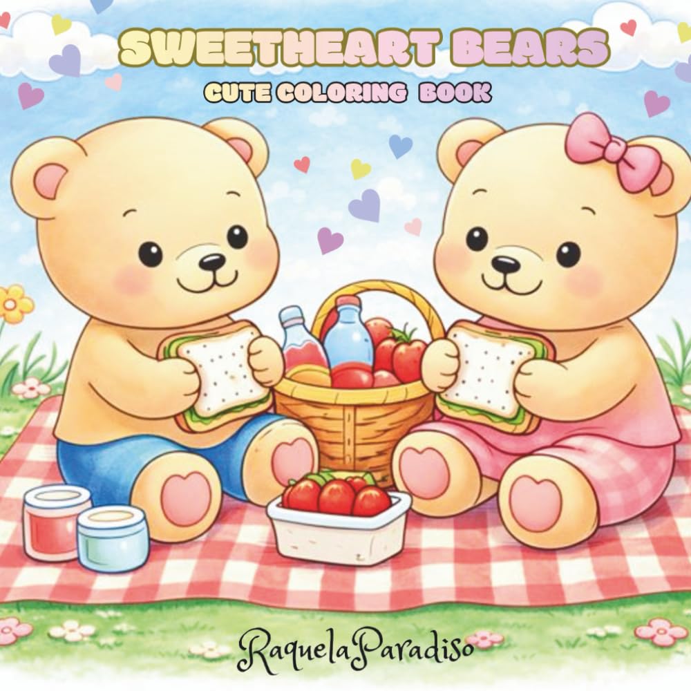 SweetHeart Bears: Cute Coloring Book