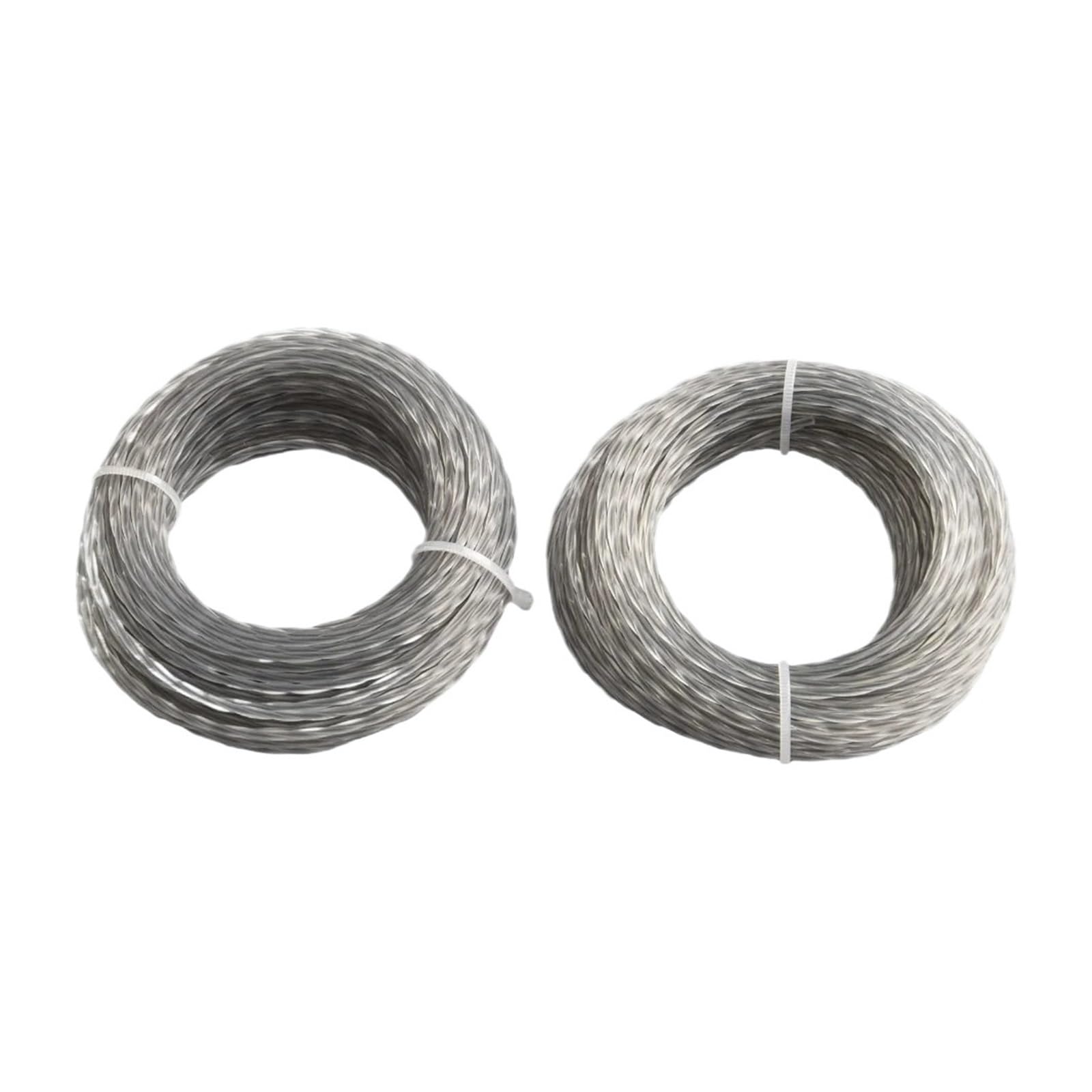 2 Rotoli Filo Rinforzato, Corda Nylon per Taglio 10m | 2 rotoli 10m(20m), 2.0mm 2.4mm 2.7mm 3mm 3.3mm 3.5mm 4mm, per tagliaerba(10mx3.5mm 2pcs)