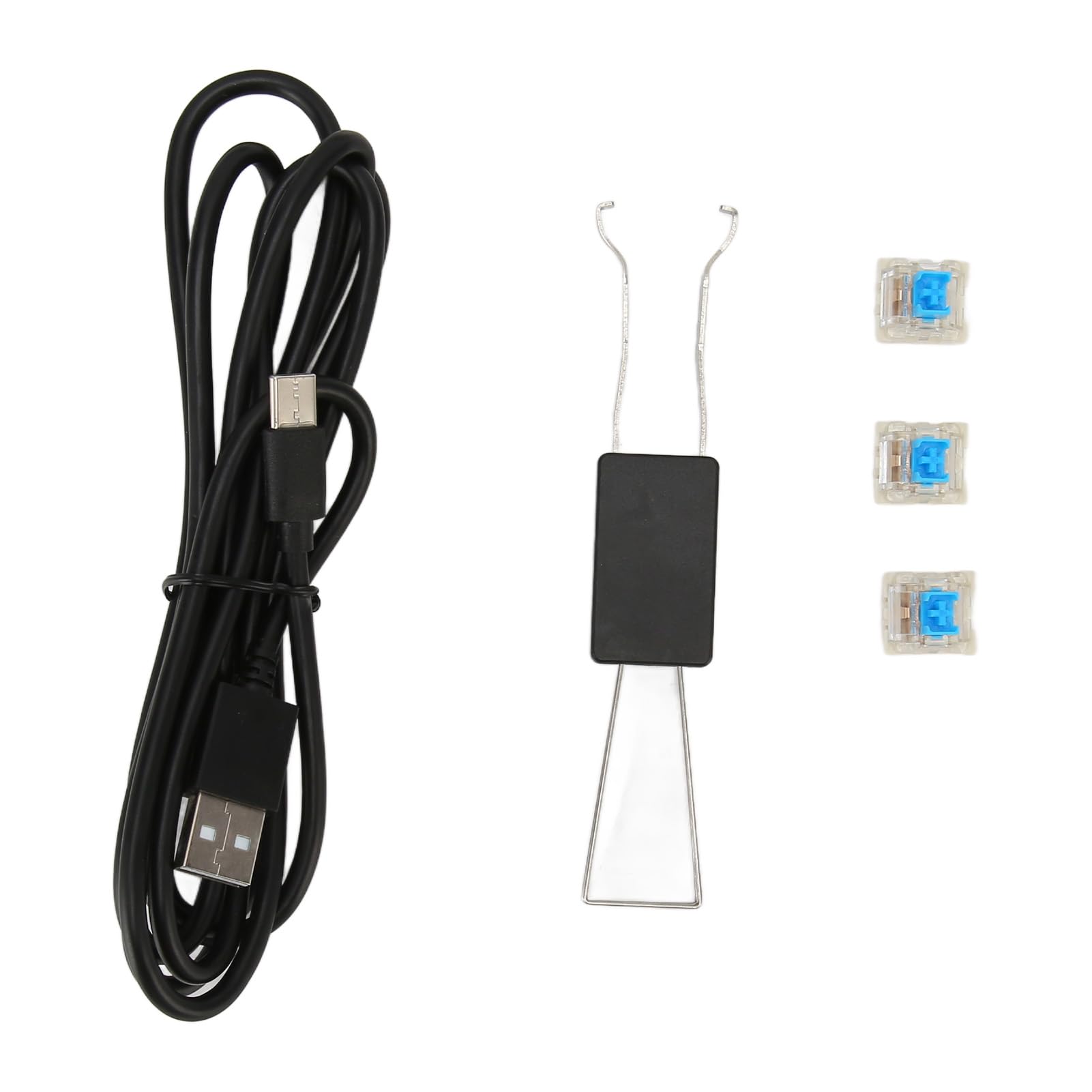 Tastiera meccanica RGB per giocare per scrivere efficienza e intrattenimento a casa (bianco nero)