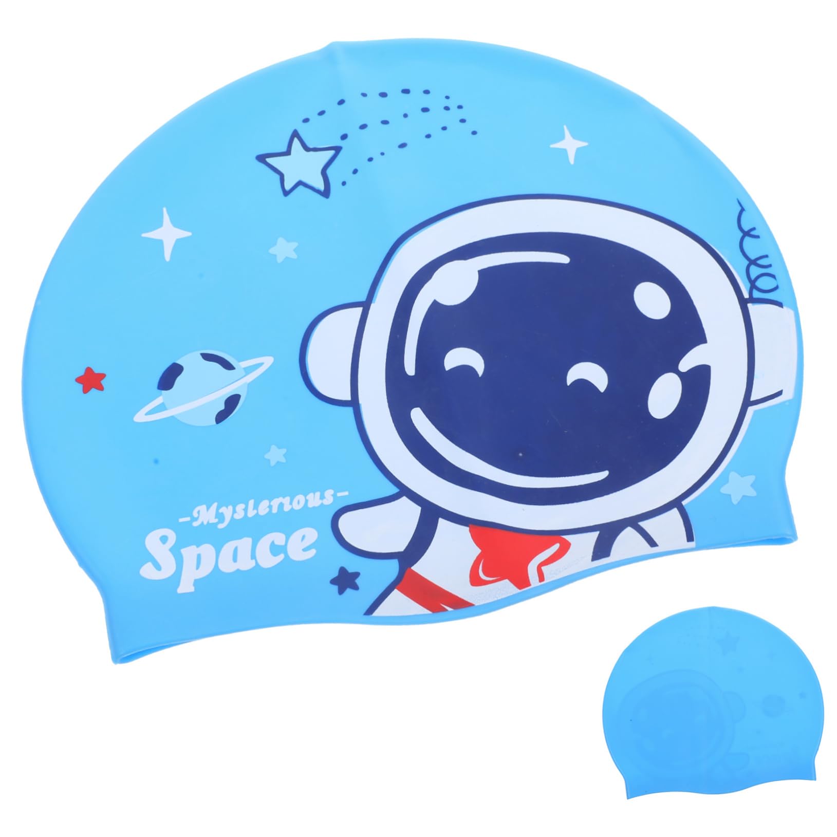 INOOMP Cuffia da nuoto in silicone per bambini cuffie impermeabili piscina cuffia piscina impermeabile cappelli da bagno per bambini cuffie da nuoto cuffia da bagno per bambini Blue