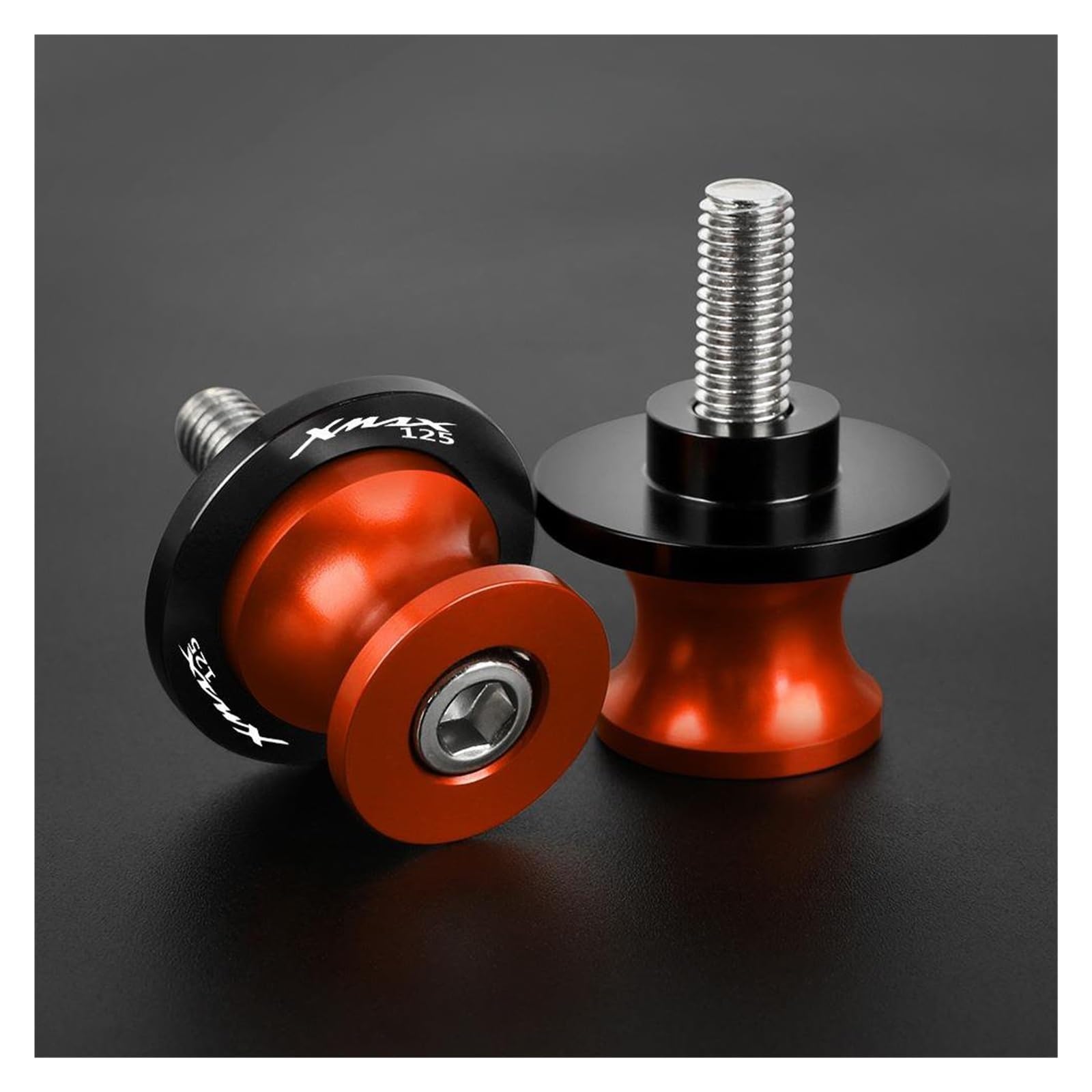 Accessoires de moto XMAX125 coulissant et bobines de bras oscillant CNC M6