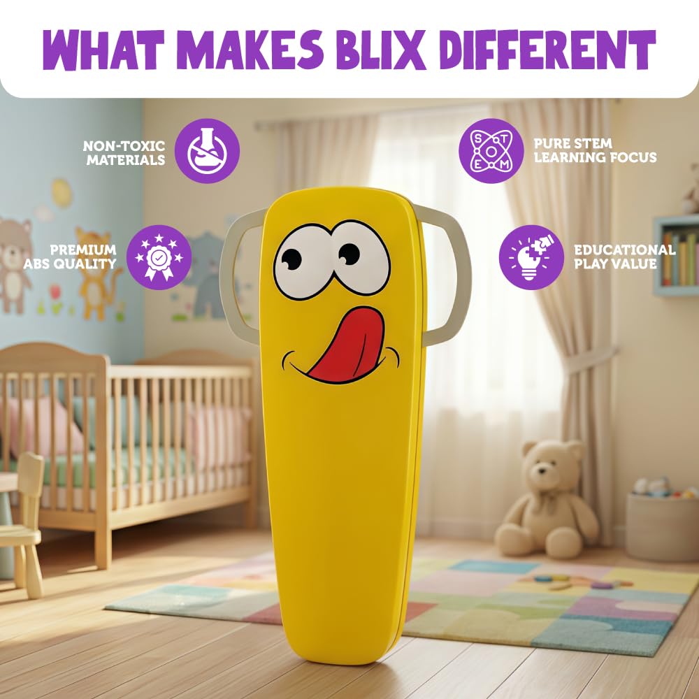 Blix Queaky Charge Rechargeable Sound Making Toy For Kids. Conductivity Experiment Toy. Perfect Toy For Creative Pranks. Circuit & Resistance Experiment Gift For Boys And Girls. Made In India (Yellow) — Amazon image 5