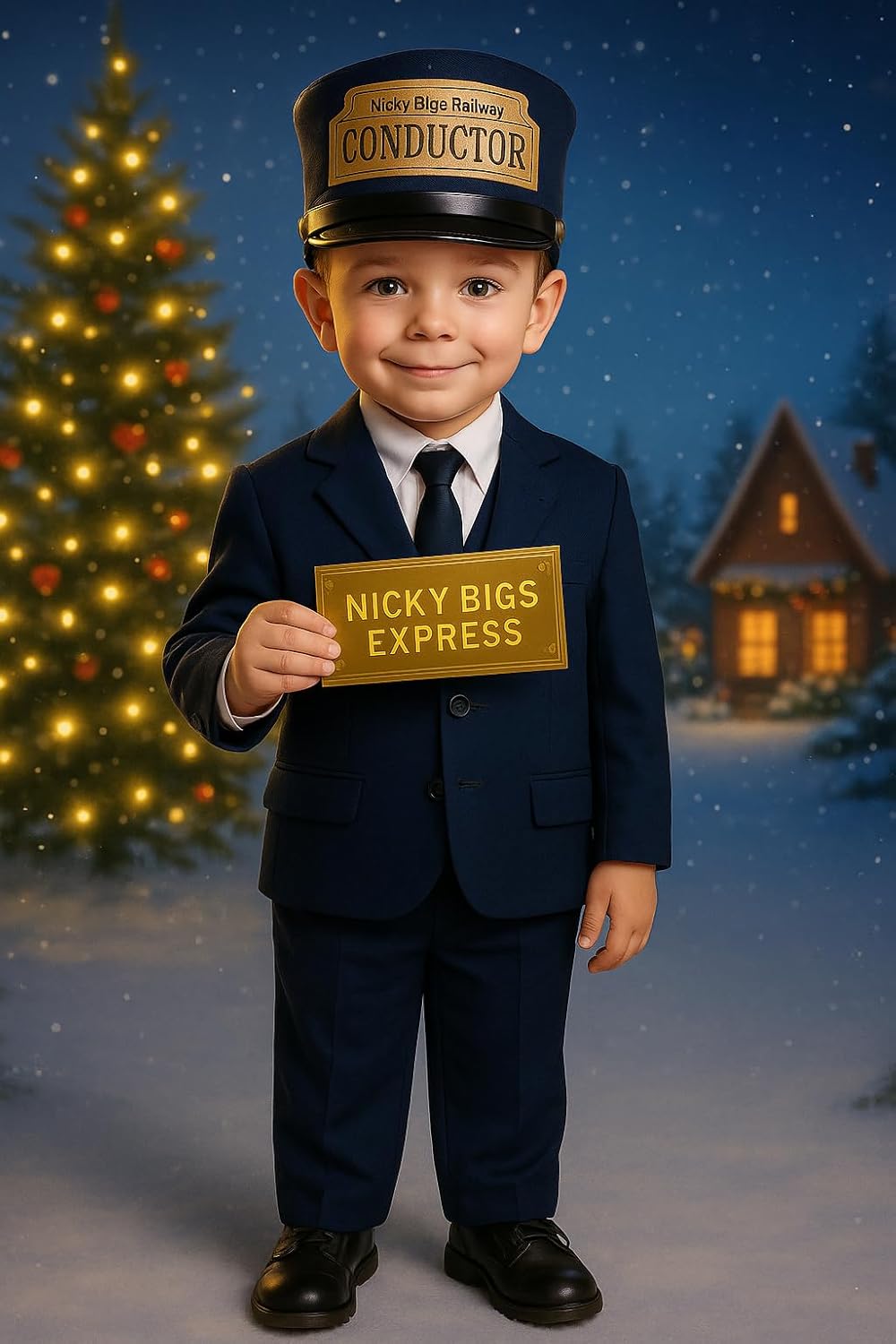 Nicky Bigs Novelties Kids Train Conductor Hat, Train Hat, Polar Express Conductor Hat, Trains Conductor Costume For Kids accessories - Image 2