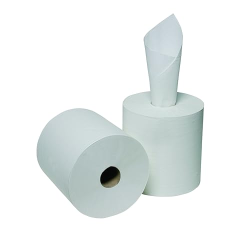 SKILCRAFT 8540-01-590-9069 Toalla central de fibra reciclada de 2 capas, 600 pies de largo x 8-1/4 pulgadas de ancho (caja de 12)