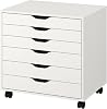 IKEA Alex Drawer Unit on castors, 67x66 cm, White