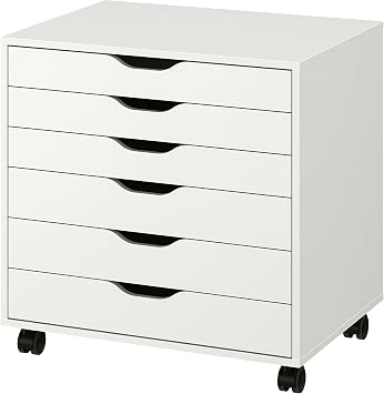 IKEA Alex Drawer Unit on castors, 67x66 cm, White
