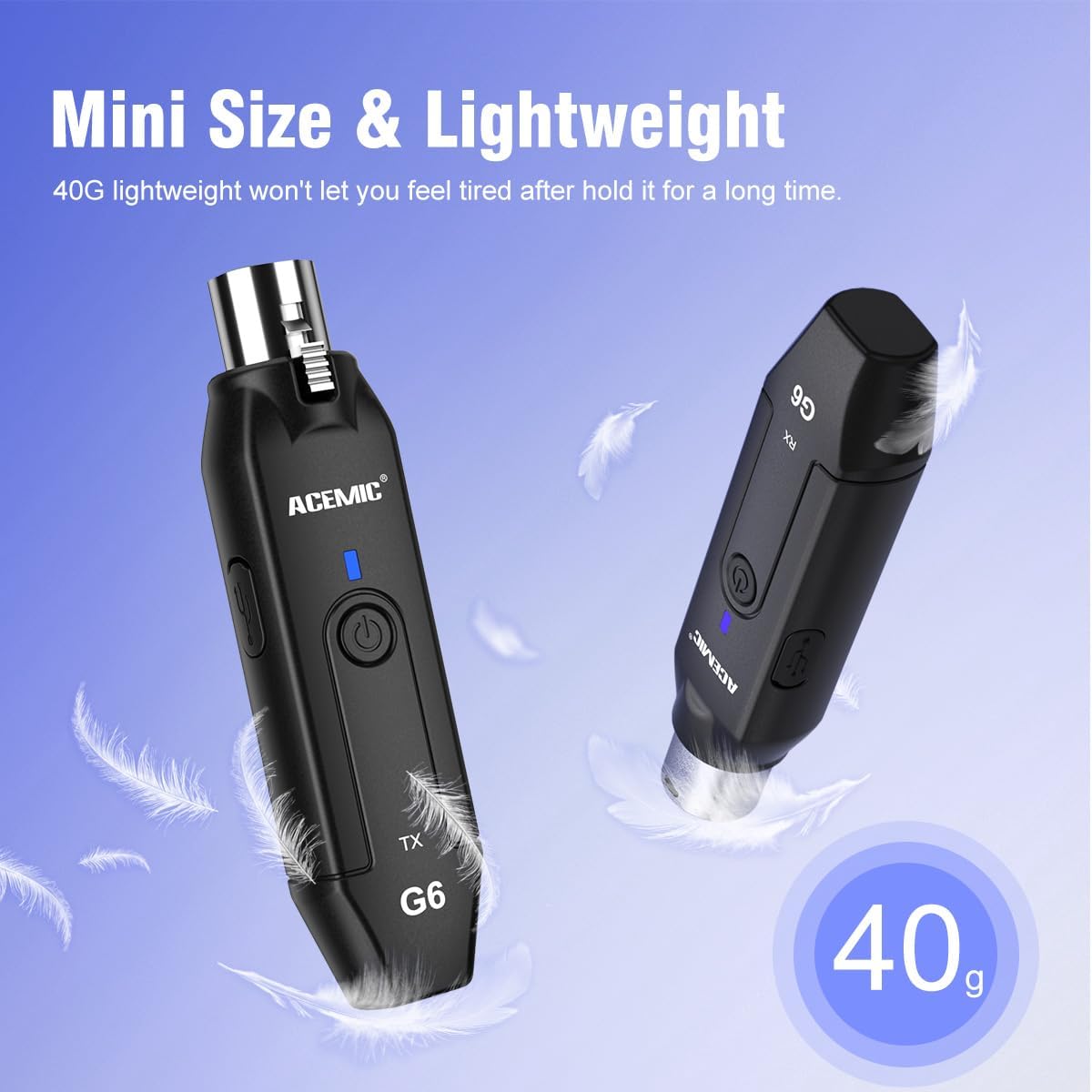 ACEMIC G6 Mini Size & Lightweight