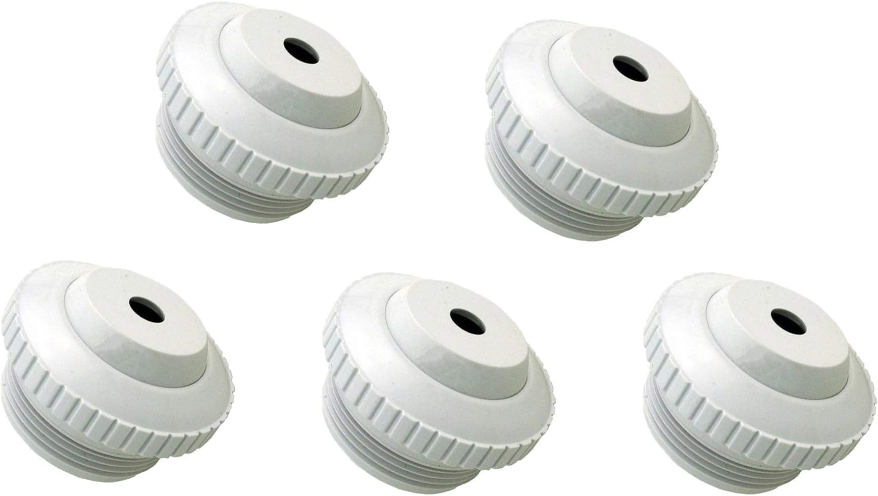 PoolSupplyTown Pool Spa Directional Flow Hydrostream Return Jet Fitting SP1419B with Adjustable 3/8" Opening Rotating Eyeball Compatible with Hayward SP1419B (5 Pack)