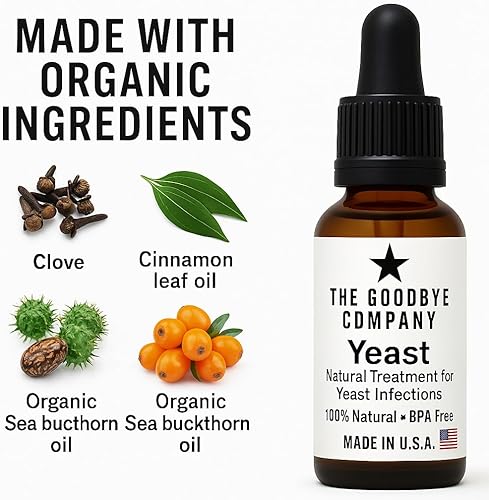 Miniatura 3 de Aceite esencial de levadura para mujeres  Soporte íntimo  Sin Miconazol  Fabricado en Estados Unidos  0.5 fl oz