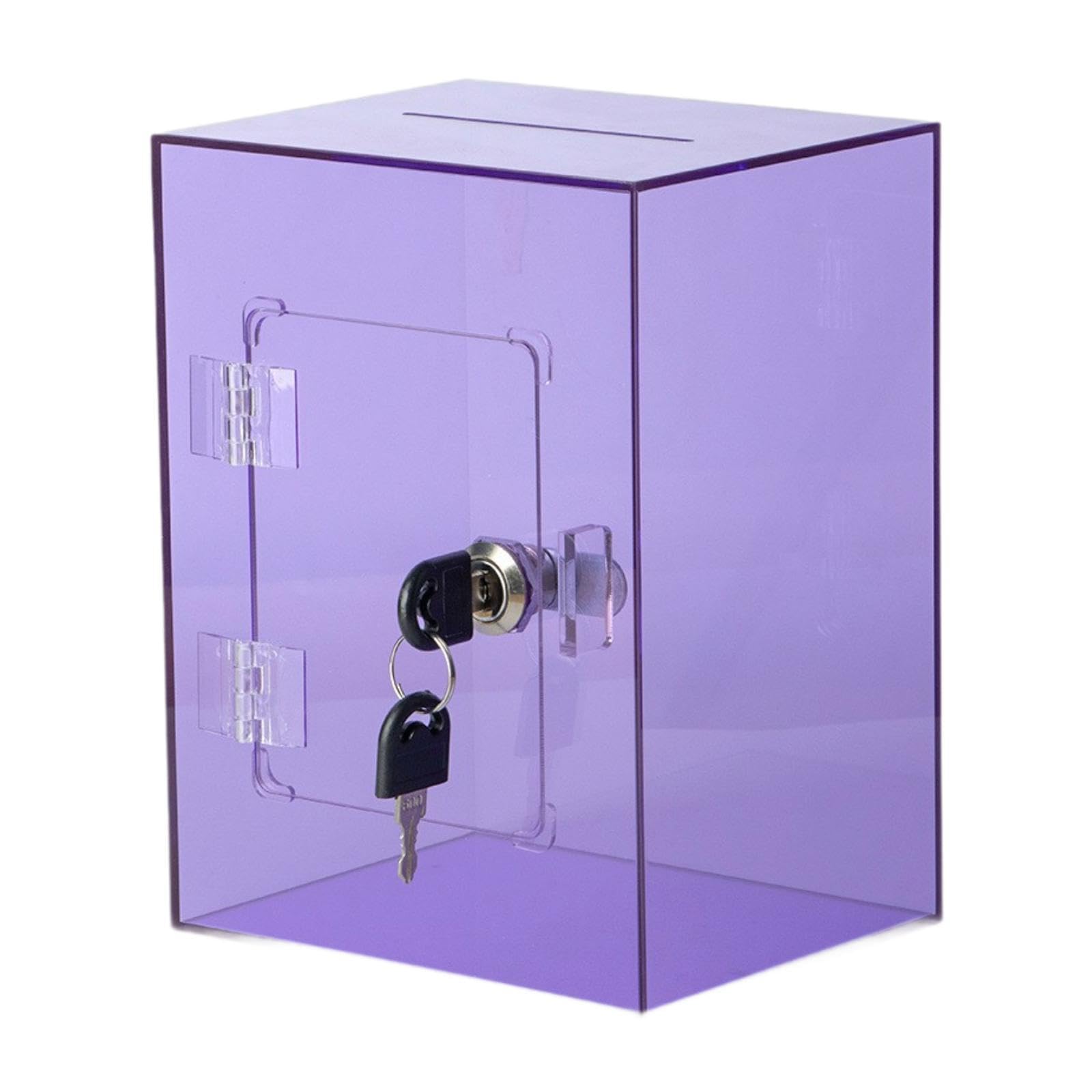 Acrylic Money Saving Box Locking Transparent Savings Jar for Kids Teens Dorm Violet-image-43