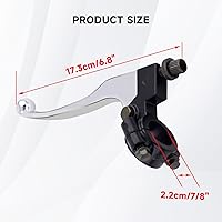 Vista 3 de HIAORS Palanca de freno y embrague de 7/8 pulgadas para bicicleta mini, pieza para Coleman CT200U BT200X Trail 200 CT100U CC100X Baja Massimo