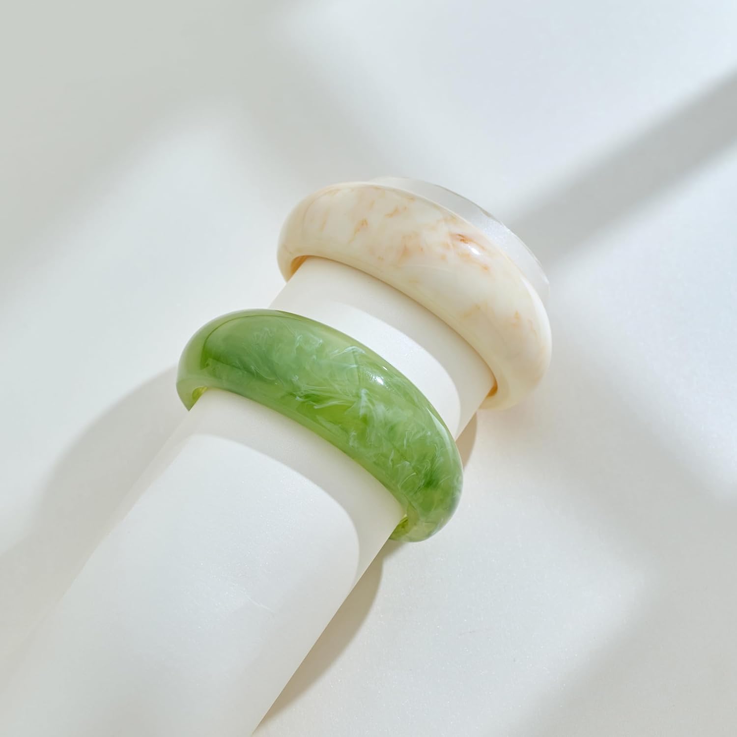 Vintage Acrylic Resin Cuff Bracelet for Women Chunky Tortoiseshell Resin Bangle Acetate Mottled Plate Cuff Bracelets - Image 4