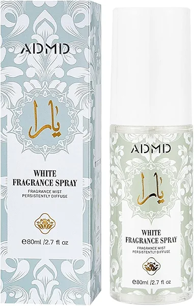 SNOWMOLLY 80ml Luxe Floral Perfume for Women - Jasmine Peach & Caramel Amber Fragrance, Long-Lasting Alcohol-Free Eau de Parfum