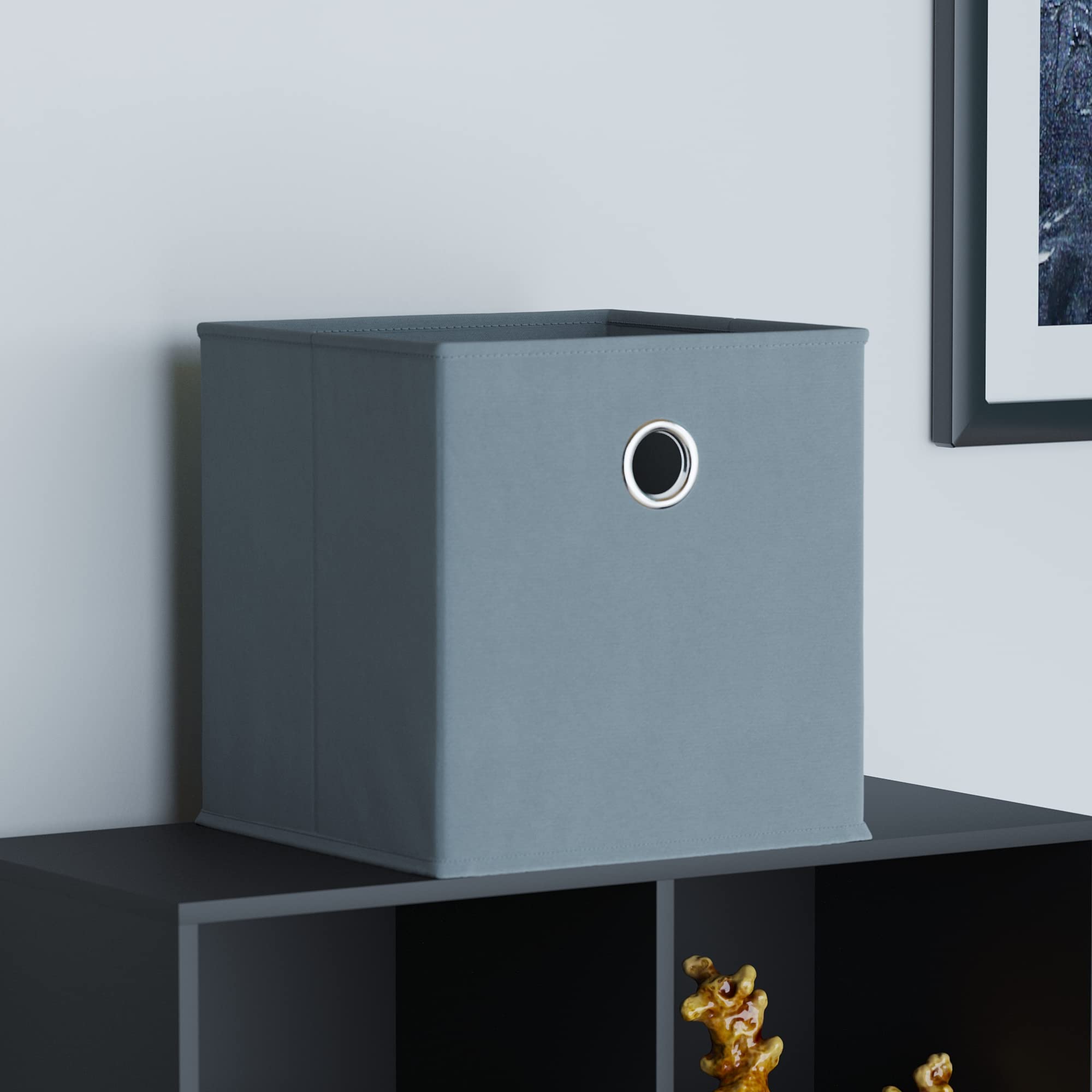 Durham grey storage basket