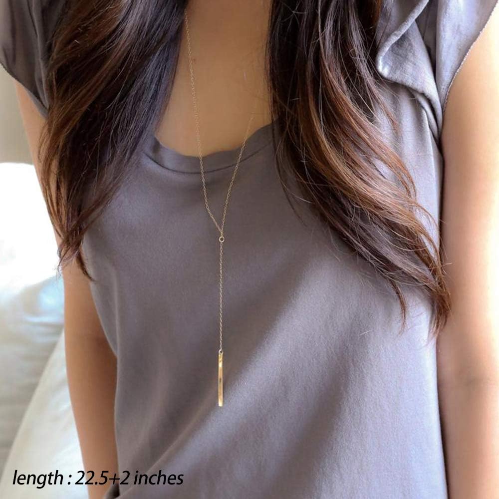 Turandoss Gold Layered Necklaces for Women - 14K Gold Plated Handmade Multilayer Bar Pearls Coin Disc Moon Butterfly Medallion Adjustable Dainty Layered Choker Necklaces for Women Jewelry - Image 5