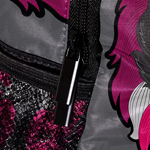 Sac à dos flamant rose tropical multicolore 30,5 cm compact