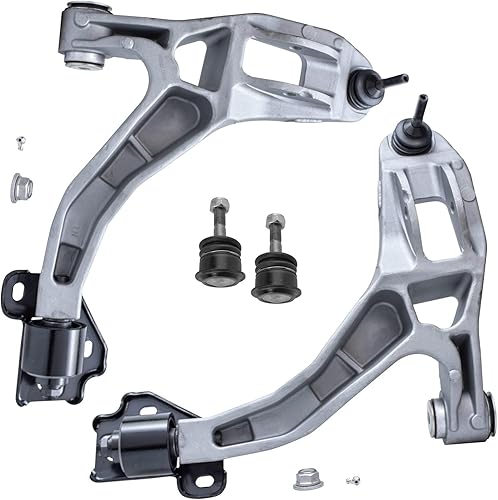 Miniatura 152 de Detroit Axle - Kit de 4 brazos de control delanteros para Chrysler 300 Dodge Challenger Charger Magnum, 2 brazos de control delantero inferiores con