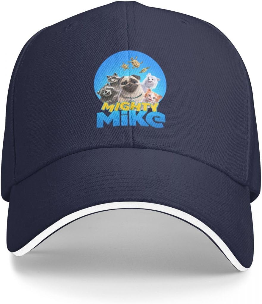BEABAGBaseball Cap Lover Gift Mighty Mike Gifts for Movie Fan Baseball Cap Sunscreen Beach Hat Hat Man Luxury Women Hats Men's