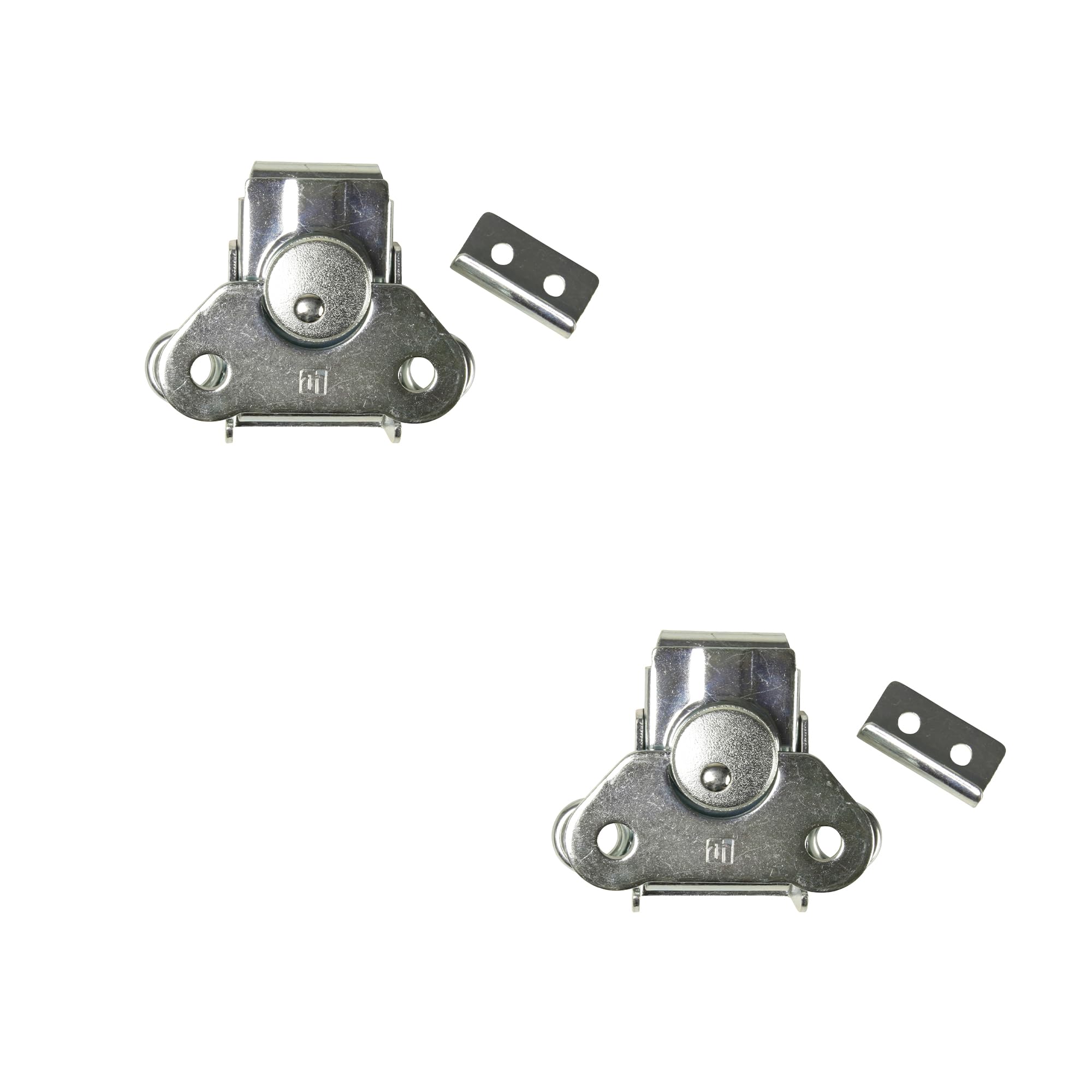 Adam Hall Hardware 17290 CM 2 AH - 2x butterfly lock with hook, zinc-plated steel