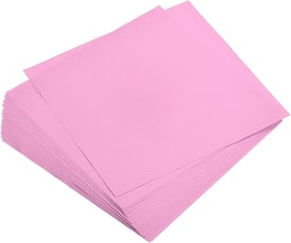 MECCANIXITY 25 Sheets Origami Paper Double Sided Pink 6x6 Inch Square Sheet for Art Craft Project, Beginners, Gifts Decor