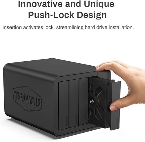 Miniatura 6 de TERRAMASTER Caja para disco duro externo D4-320 - 4bay USB 3.2 Gen2 10Gbps Tipo-C Almacenamiento USB Intercambiable en caliente Plug and Play (sin