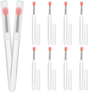 Balacoo 10pcs Silicone Lip Brush Set with Lid...