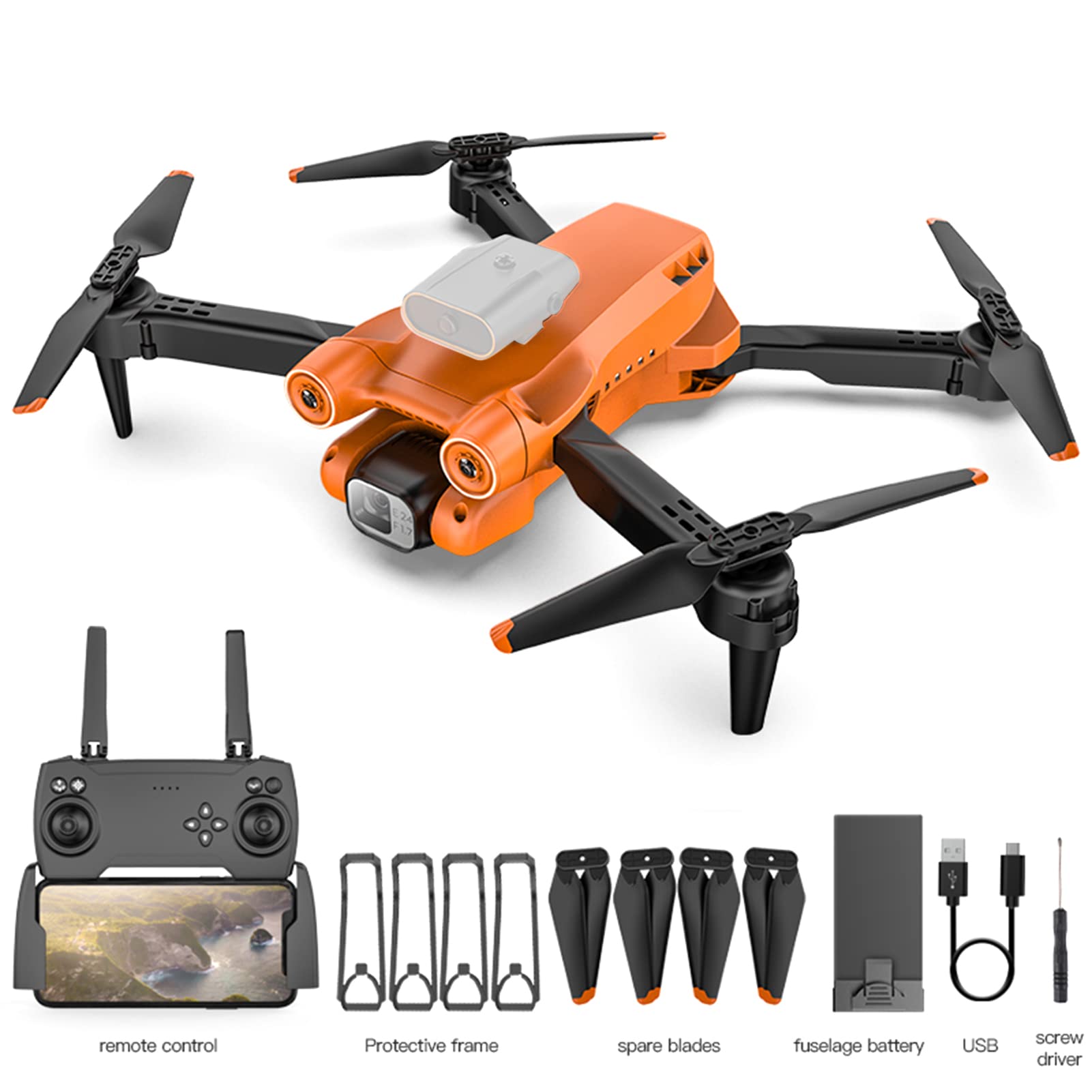 Dron RC z kamerą 4K RC Quadrocopter z funkcją sterowania gestami lotu lotniczego 360 stopni Roll
