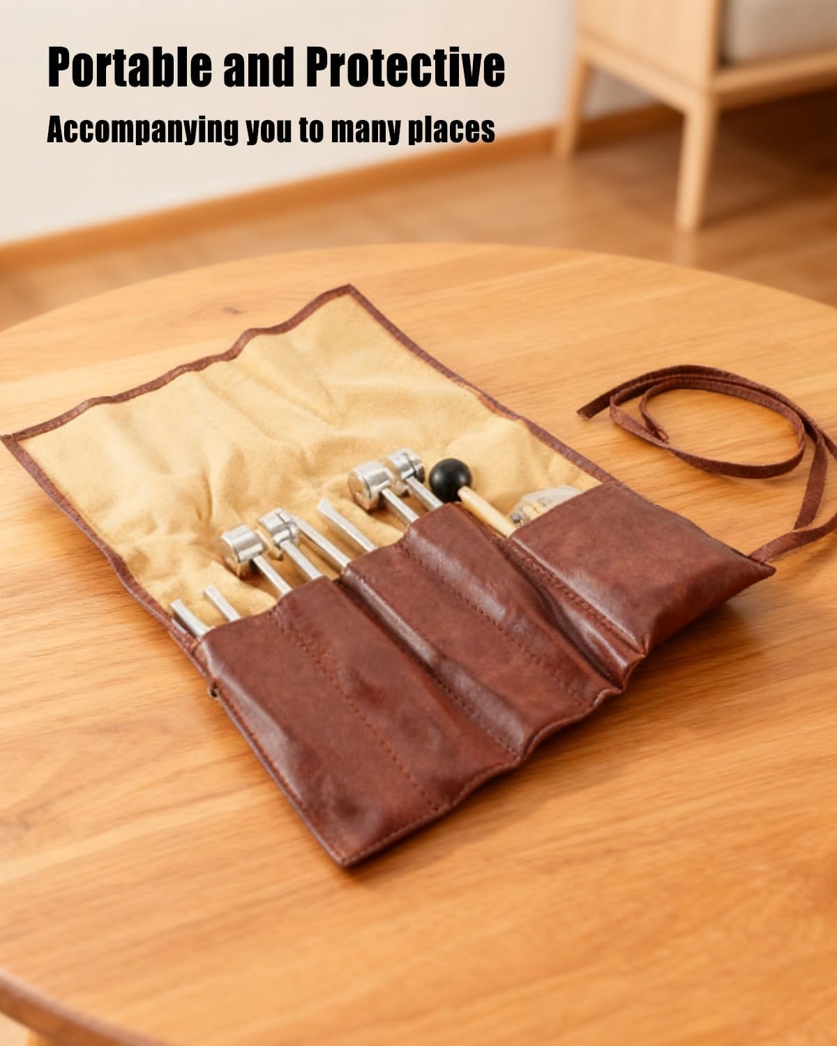 Tuning Forks for Healing Set 128Hz 136.1Hz 256Hz 384Hz, Aluminum Alloy Tuning Forks with Legs, Activator, Reflective Hammer and Leather Pouch for Meditation & Chakra Balance