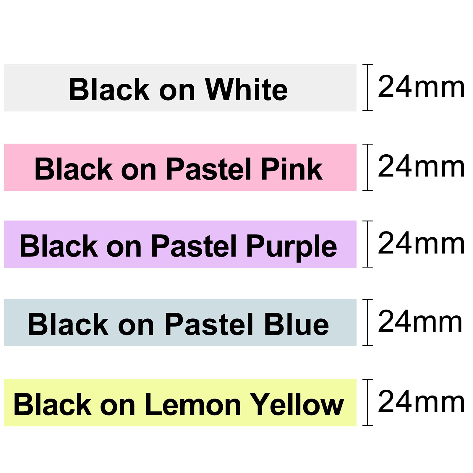 Buyalot Compatile with Label Tape Replacement for Brother P Touch TZe251 24mm 0.94 Laminated TZe251 TZe TZ 1 Inch Tape for Brother Ptouch PTD600 PTE500 PTP700 PTP710BT PT2730 P750W Label Maker