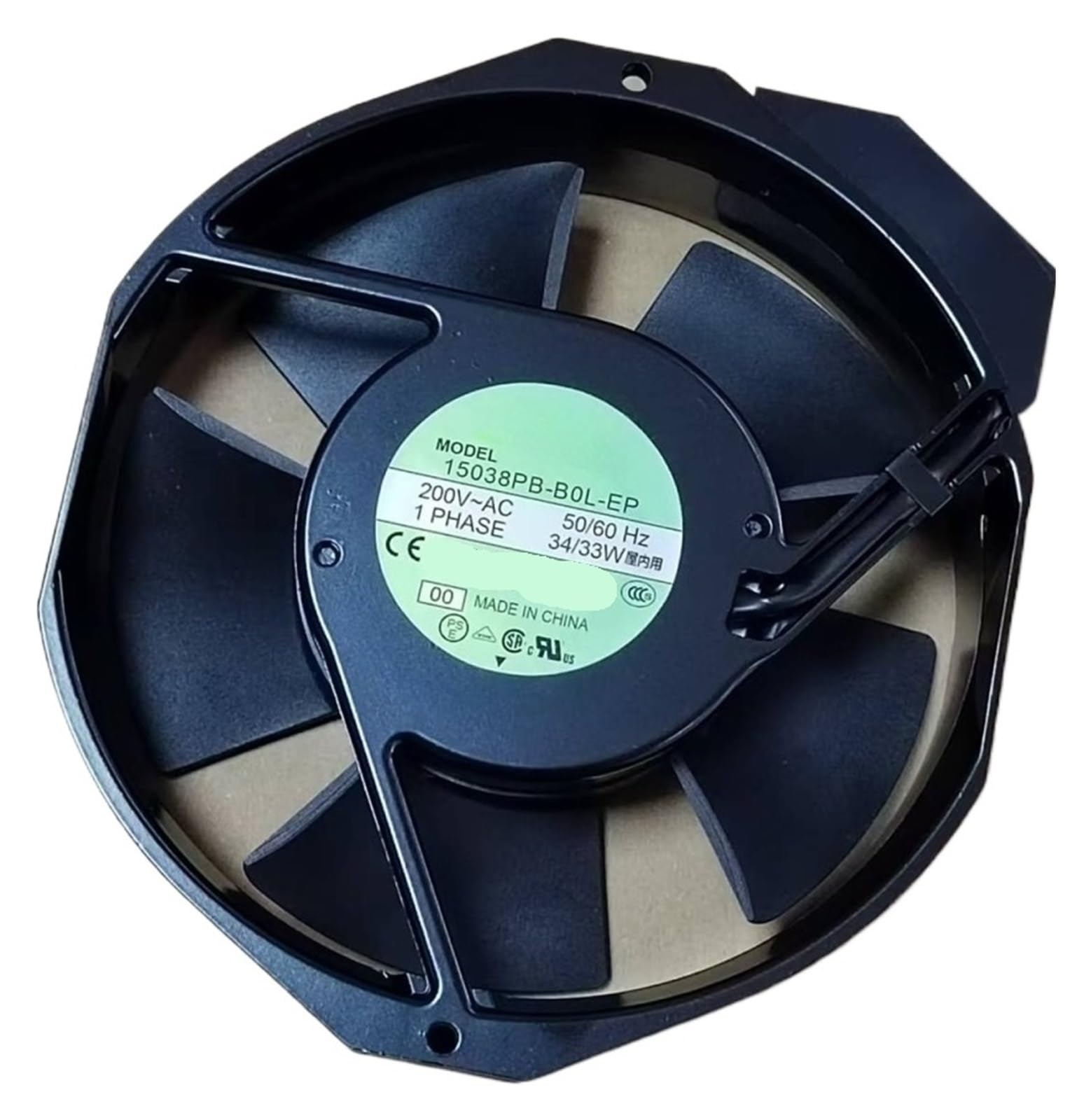 Ventilateur de refroidissement 15038PB-B0L-EP extracteur d'air industriel 200V