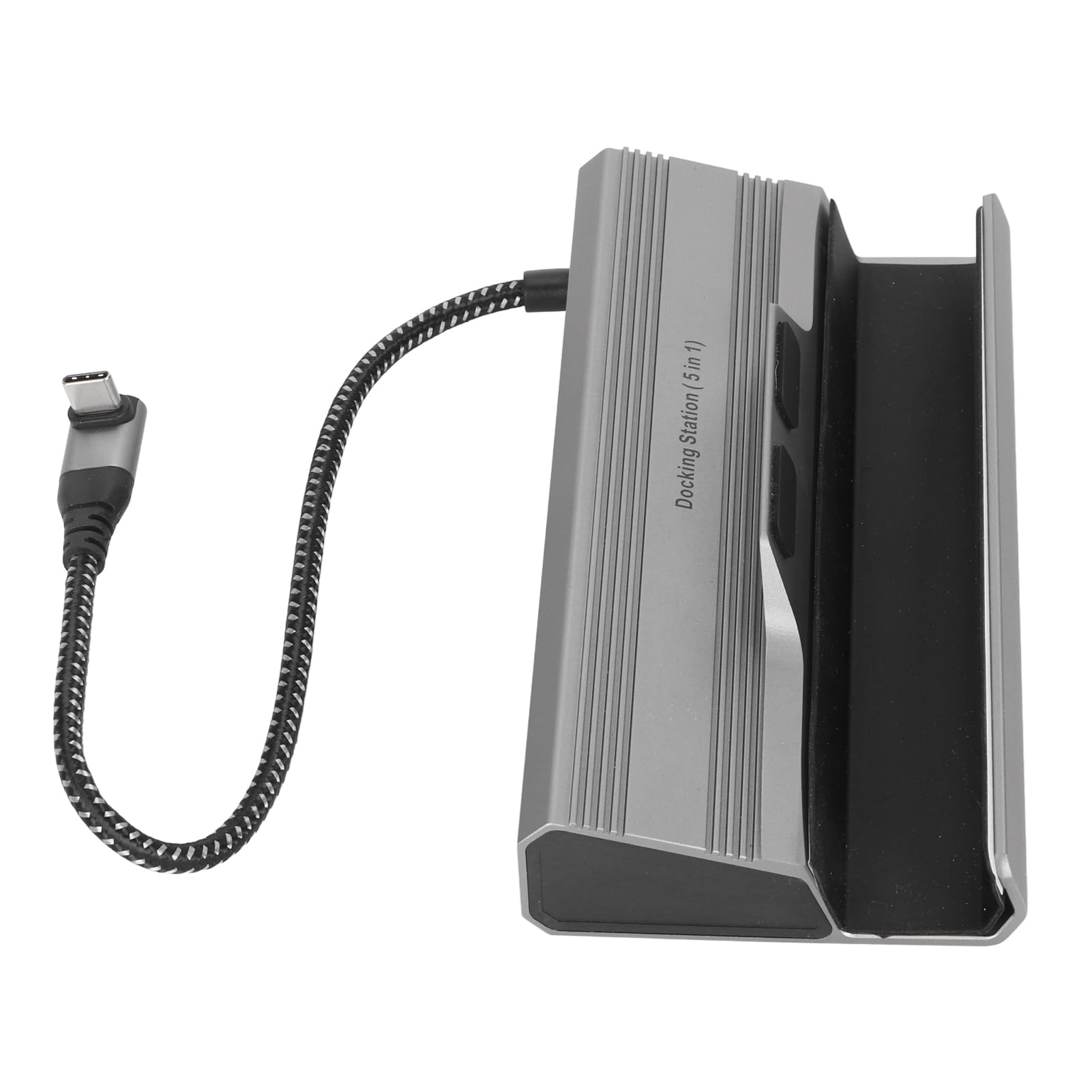 Docking Station 5 in 1 Steam Deck con Interfaccia Multimediale HD 4K 60Hz per Appassionati di Giochi in Materiale Metallico (V258A)