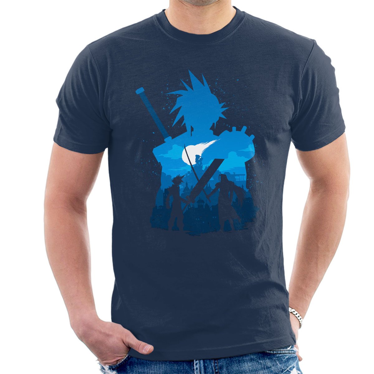 Final Fantasy Battle Silhouette Men's T-Shirt