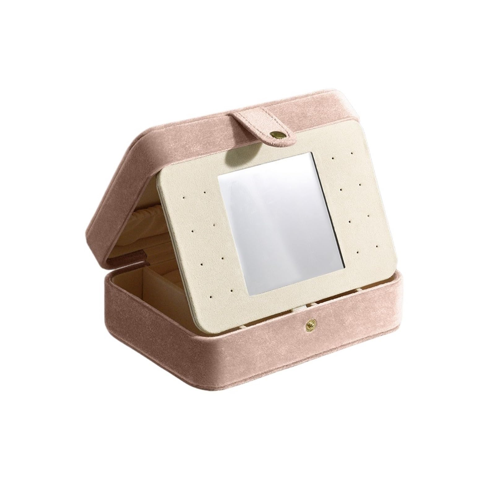 ESTDKMNOS Portable Jewellery Case， Jewelry Box Velvet Portable Ring Necklace Watch Storage Multicolor M(G86)
