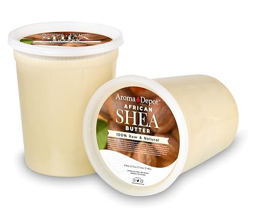 Manteca de karité africana cruda 32 oz. Envase MarfilBlanco Grado A 100% Pura Natural Sin refinar Fresca Hidratante. Ideal para piel seca y