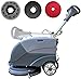(EM-25) 15'' Brush Foldable Walk Behind Hand Push Floor Scrubber Machine,