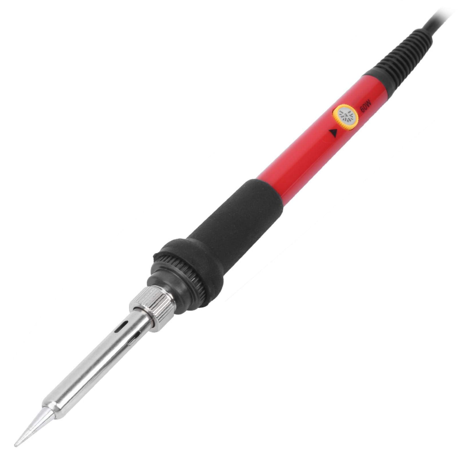 Kit saldatore, 15 pezzi Set saldatore elettrico Utensili per saldatura in legno regolabili a temperatura rossa 60W(220V UE)