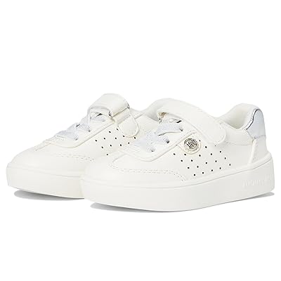 MICHAEL Michael Kors Kids Jem Scotty (Toddler) Girls Shoes White/Silver Metallic