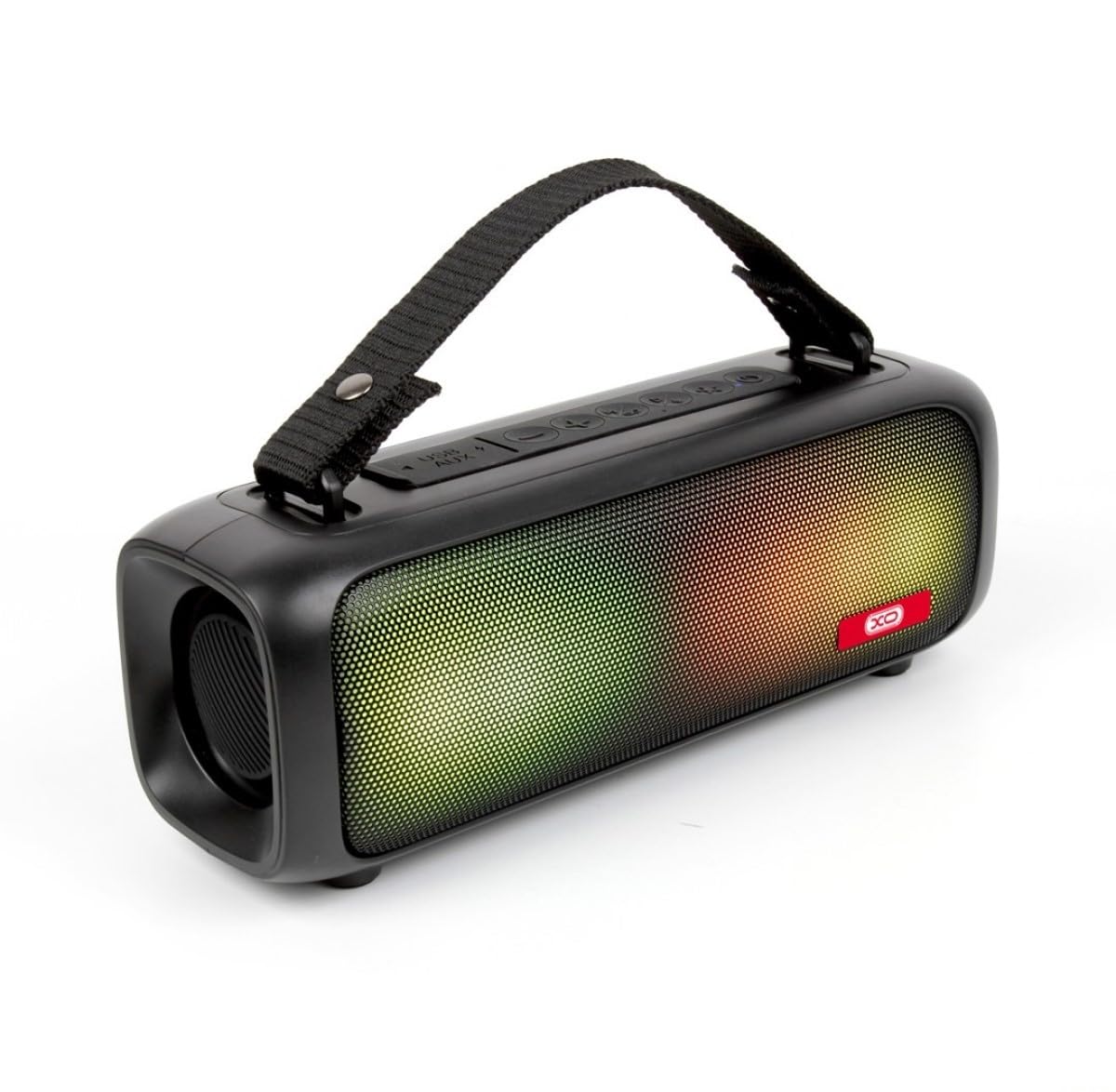 XO F39 Portable Bluetooth Speaker with 16W Stereo Sound, Bluetooth 5, RGB, 3-7 Hour Playtime, Wireless Stereo Pairing, Speaker for Home Outdoors Travel, HiFi Stereo Gaming Speakers for Desktop