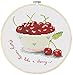 WOWDECOR Kit de broderie au point de croix avec cerisier rouge 11CT estampillé DIY DMC Needlework facile débutant